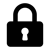 padlock icon black